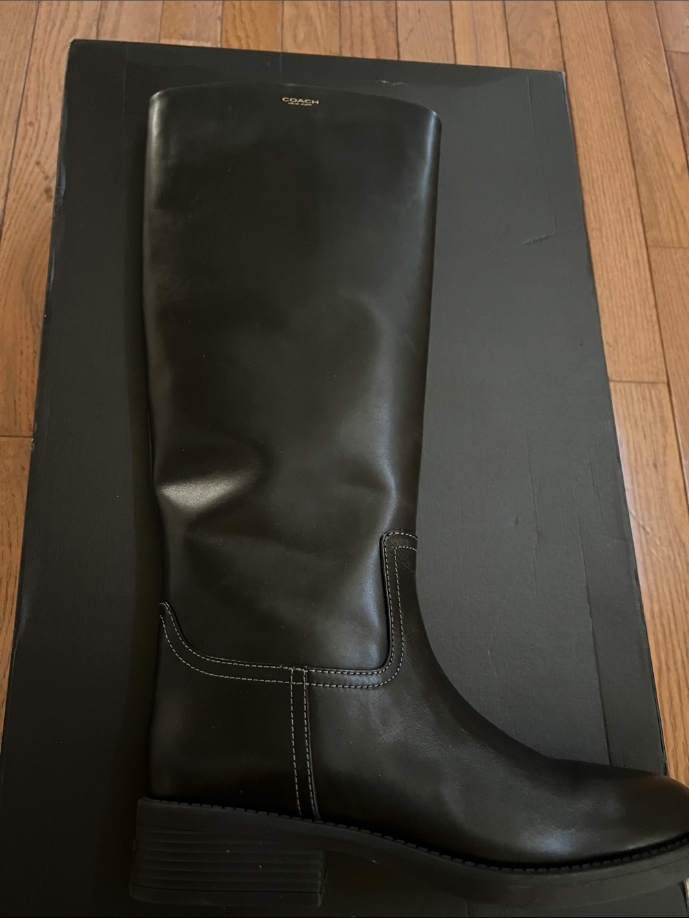 COACH Women's Park Tall Round Toe Boots - Picture 5 of 16